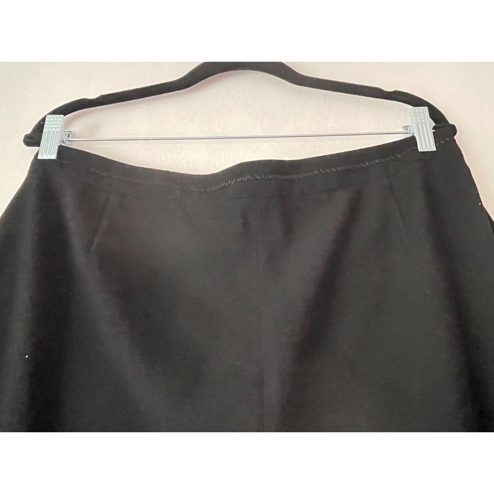 Vintage Apriori Black Wide Leg Dress Pants Womens Mid Rise Sz 14 - Picture 8 of 10